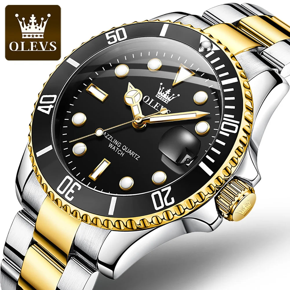 EasySleek Watches™ - Men'S Olevs Luxury Top Brand Watch