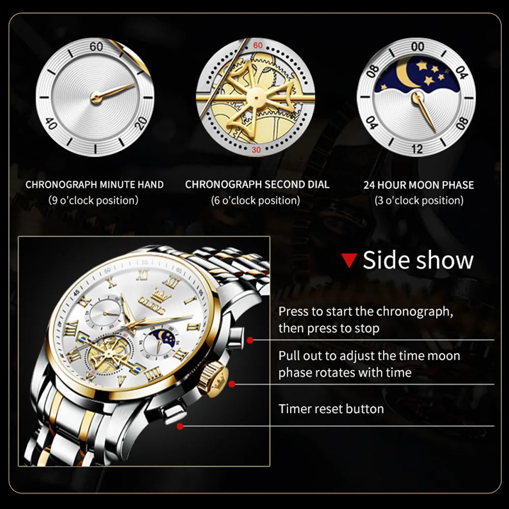 EasySleek Watches™ -  Top Brand Men'S Luxury Watches Classic Roman Scale 