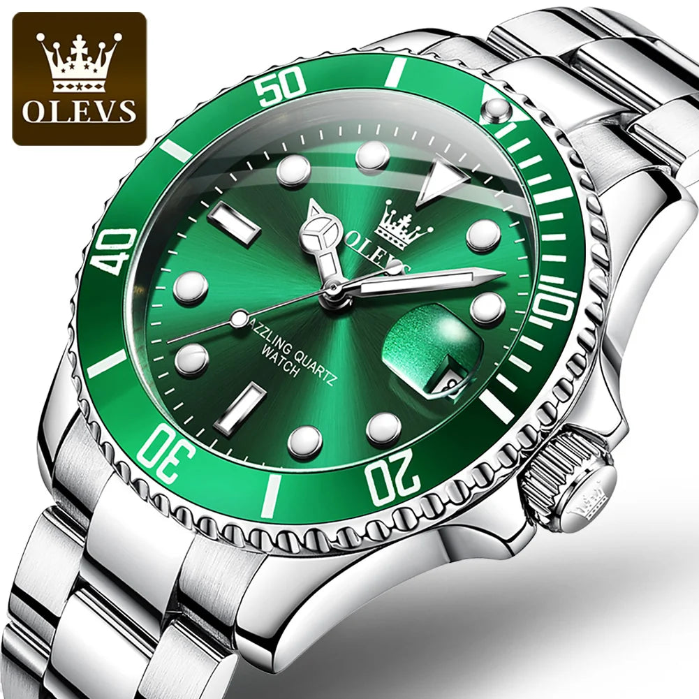 EasySleek Watches™ - Men'S Olevs Luxury Top Brand Watch